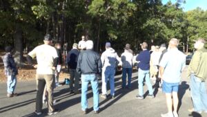 volunteers-skidoo crates-fish-structures-greers-ferry-lake