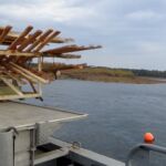 ready-to-unload-skidoo crates-fish-structures-greers-ferry-lake-walleye-club