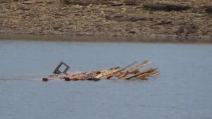 floating-skidoo crates-fish-structures-greers-ferry-lake-walleye-club