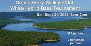 Greers Ferry Walleye Club White/Hybrid Bass Tournament