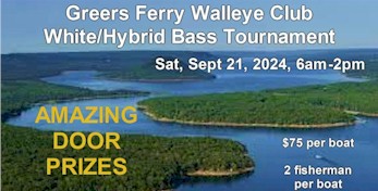 White-Hybrid Bass Tournament Door Prizes